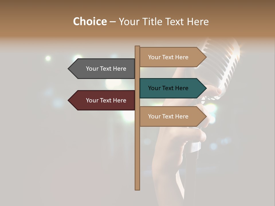 Sing Instrument Vintage PowerPoint Template