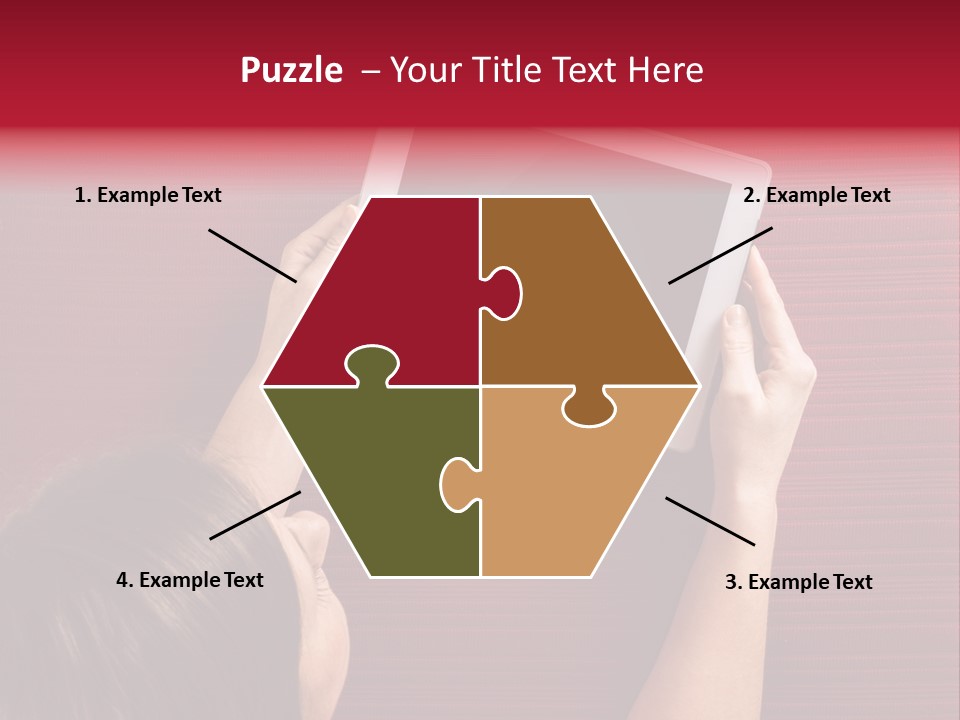 Desk Internet Tablet PowerPoint Template