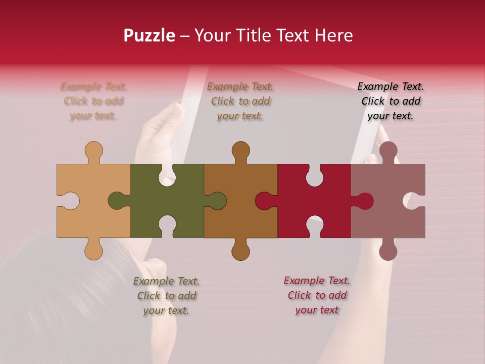 Desk Internet Tablet PowerPoint Template