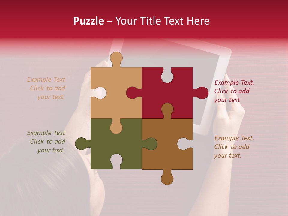 Desk Internet Tablet PowerPoint Template