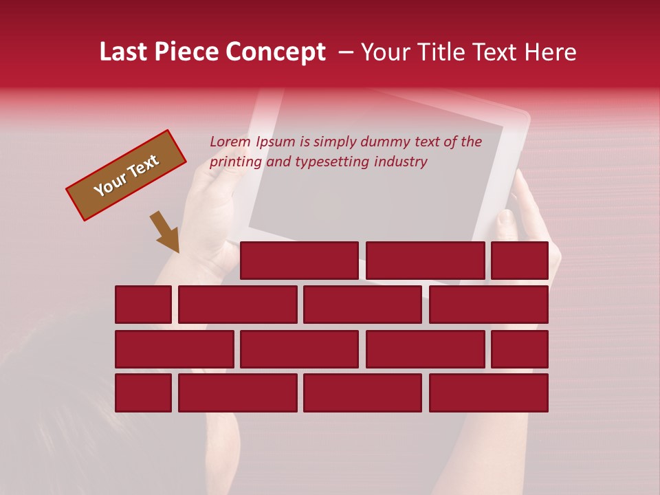 Desk Internet Tablet PowerPoint Template