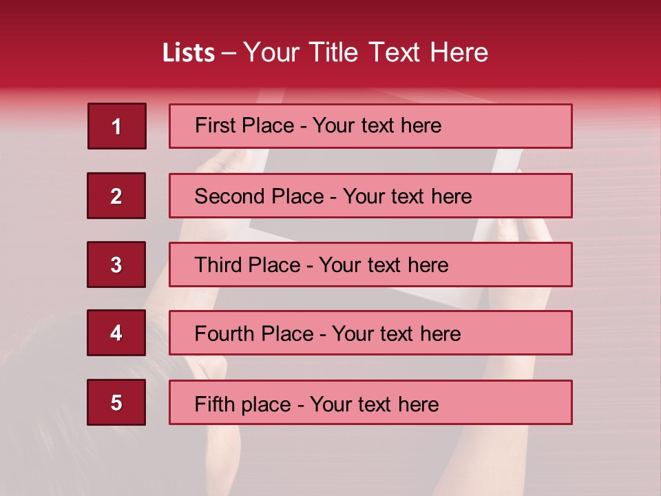 Desk Internet Tablet PowerPoint Template