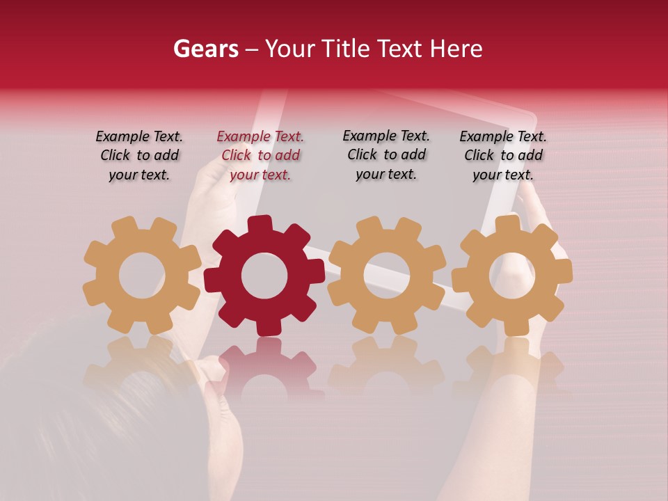 Desk Internet Tablet PowerPoint Template