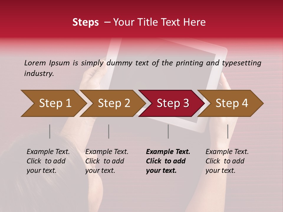 Desk Internet Tablet PowerPoint Template