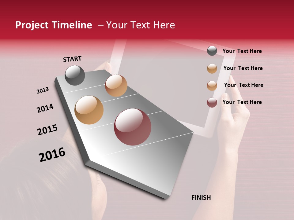 Desk Internet Tablet PowerPoint Template