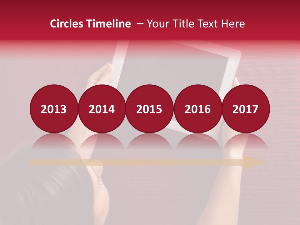 Desk Internet Tablet PowerPoint Template