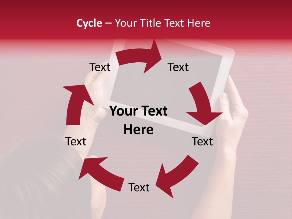 Desk Internet Tablet PowerPoint Template