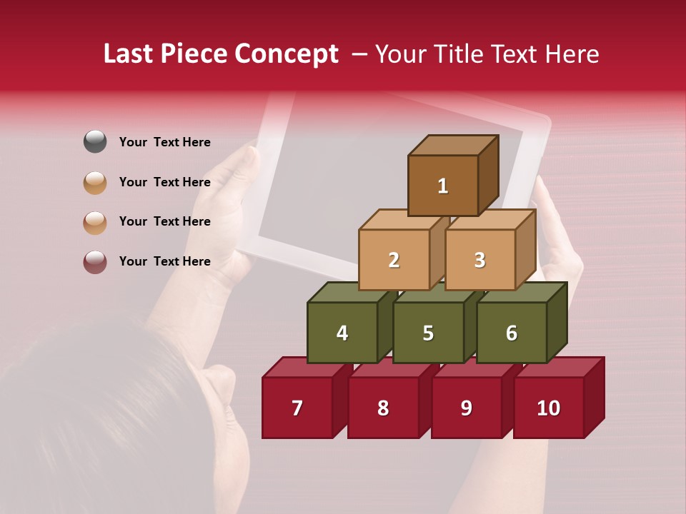 Desk Internet Tablet PowerPoint Template