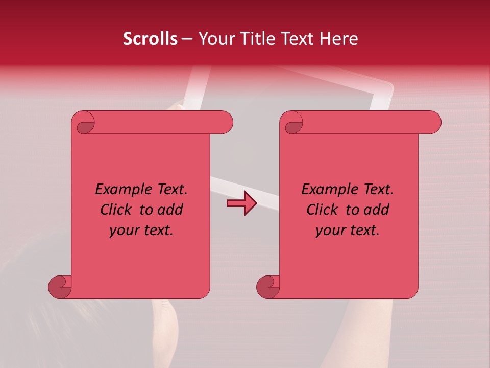 Desk Internet Tablet PowerPoint Template