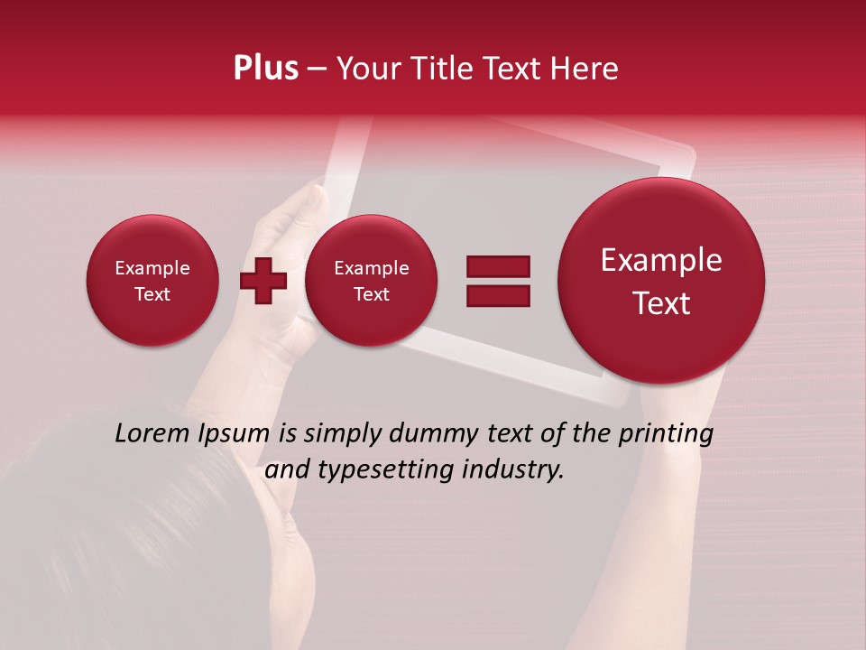 Desk Internet Tablet PowerPoint Template