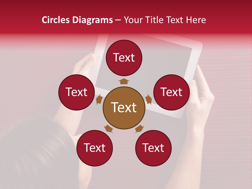 Desk Internet Tablet PowerPoint Template