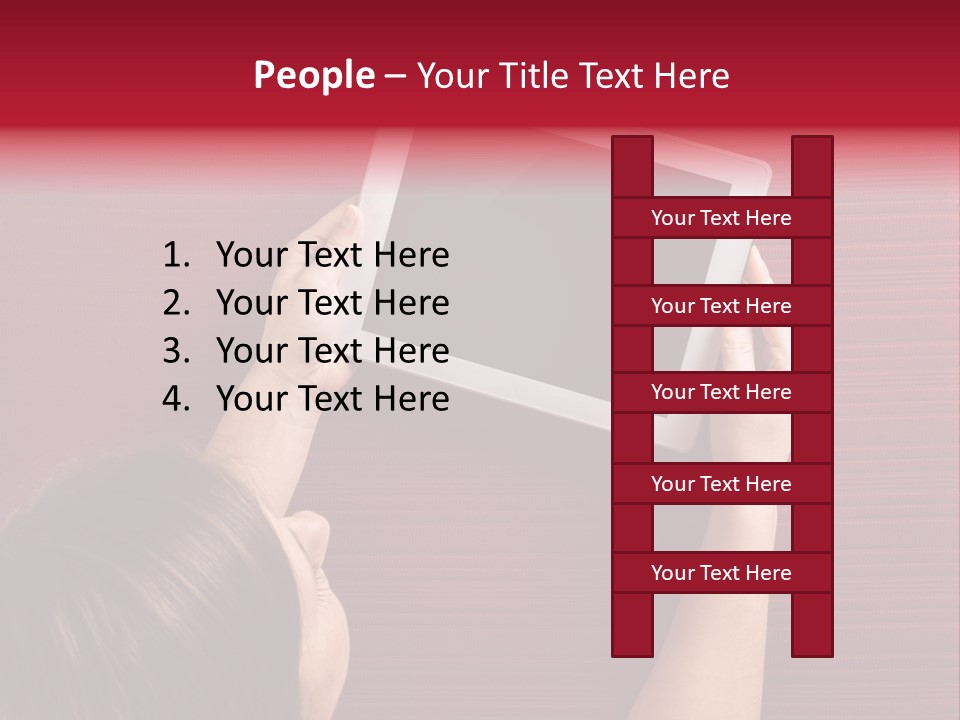 Desk Internet Tablet PowerPoint Template