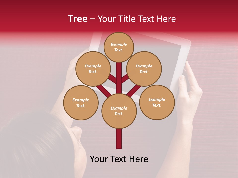 Desk Internet Tablet PowerPoint Template