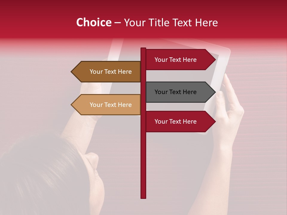 Desk Internet Tablet PowerPoint Template