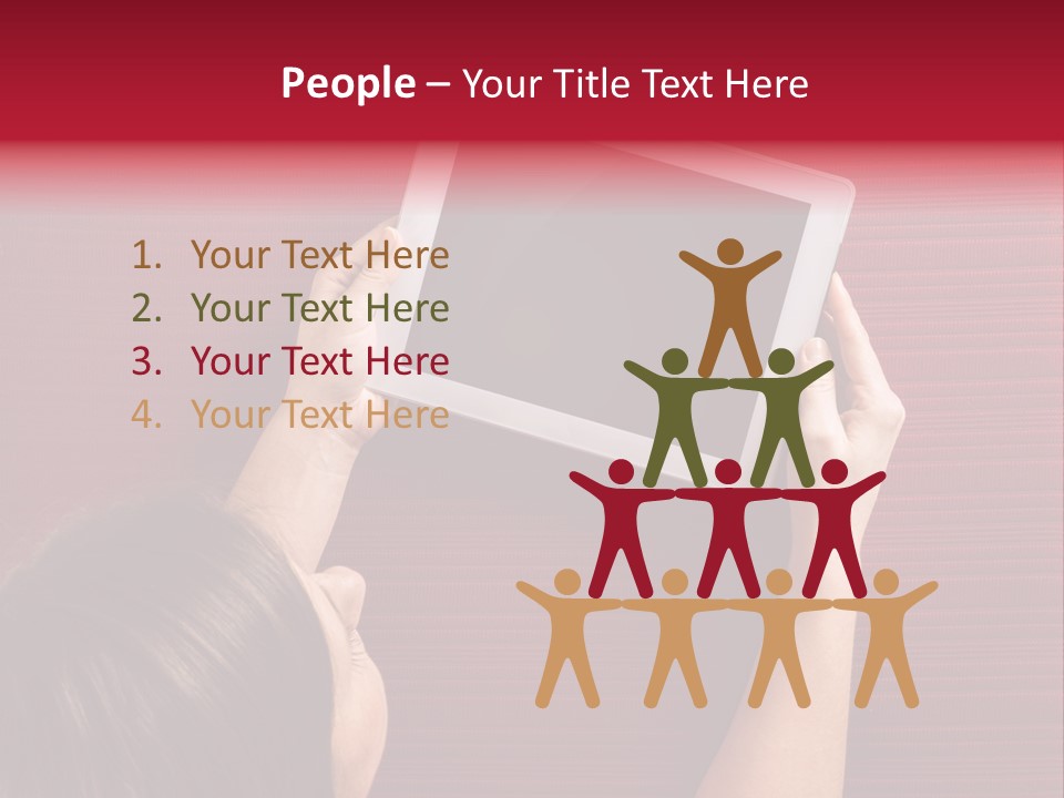 Desk Internet Tablet PowerPoint Template