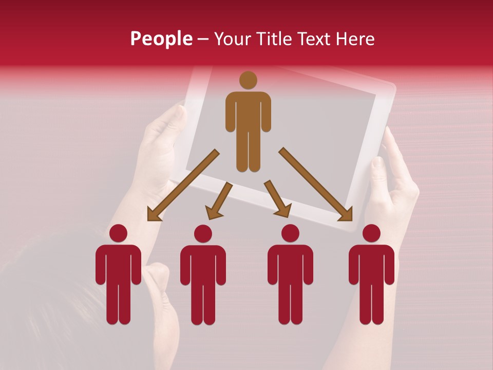 Desk Internet Tablet PowerPoint Template