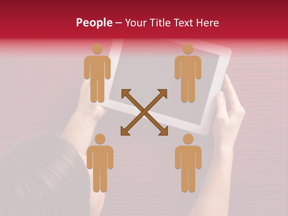 Desk Internet Tablet PowerPoint Template