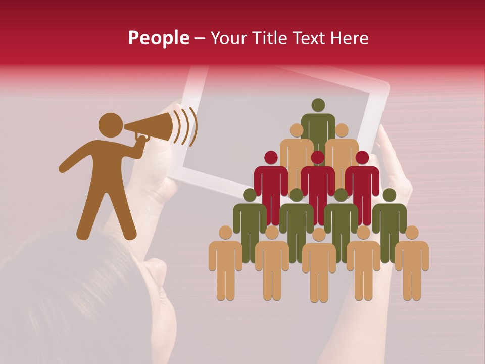 Desk Internet Tablet PowerPoint Template