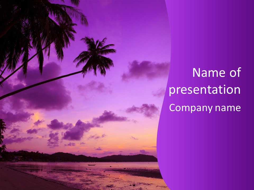 Tree Night Season PowerPoint Template