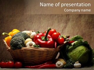 Table Nature Herb PowerPoint Template