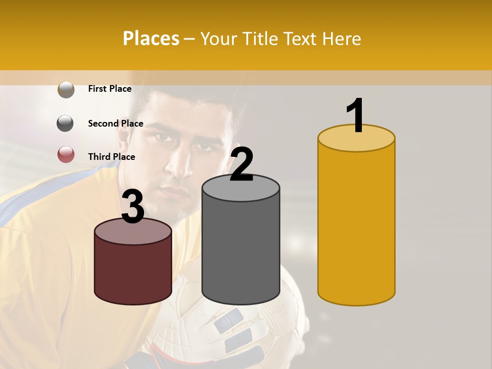 Player Soccer Foot PowerPoint Template