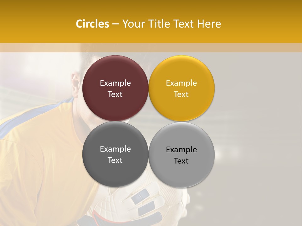 Player Soccer Foot PowerPoint Template