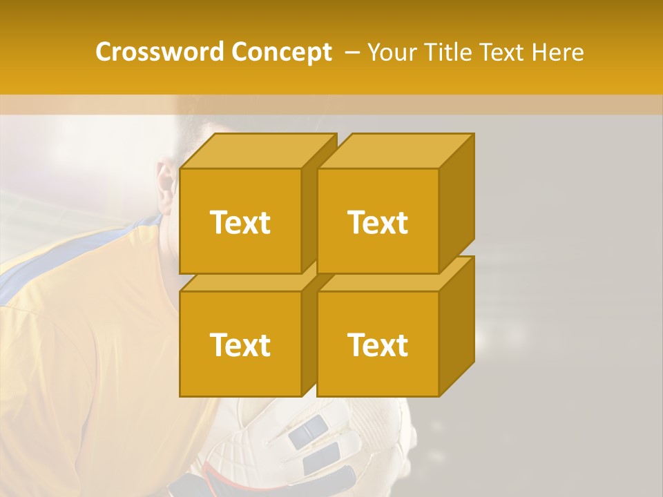 Player Soccer Foot PowerPoint Template