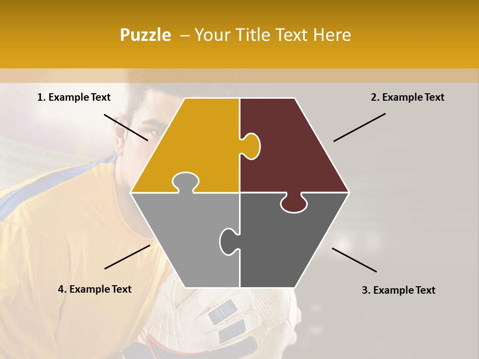 Player Soccer Foot PowerPoint Template