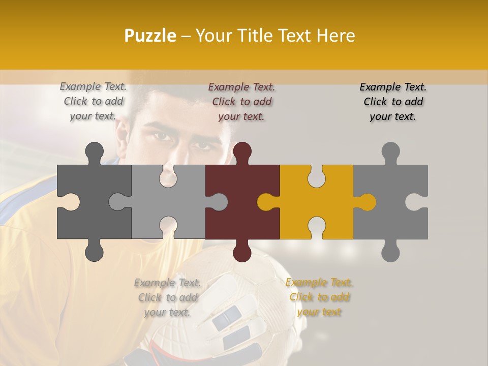 Player Soccer Foot PowerPoint Template