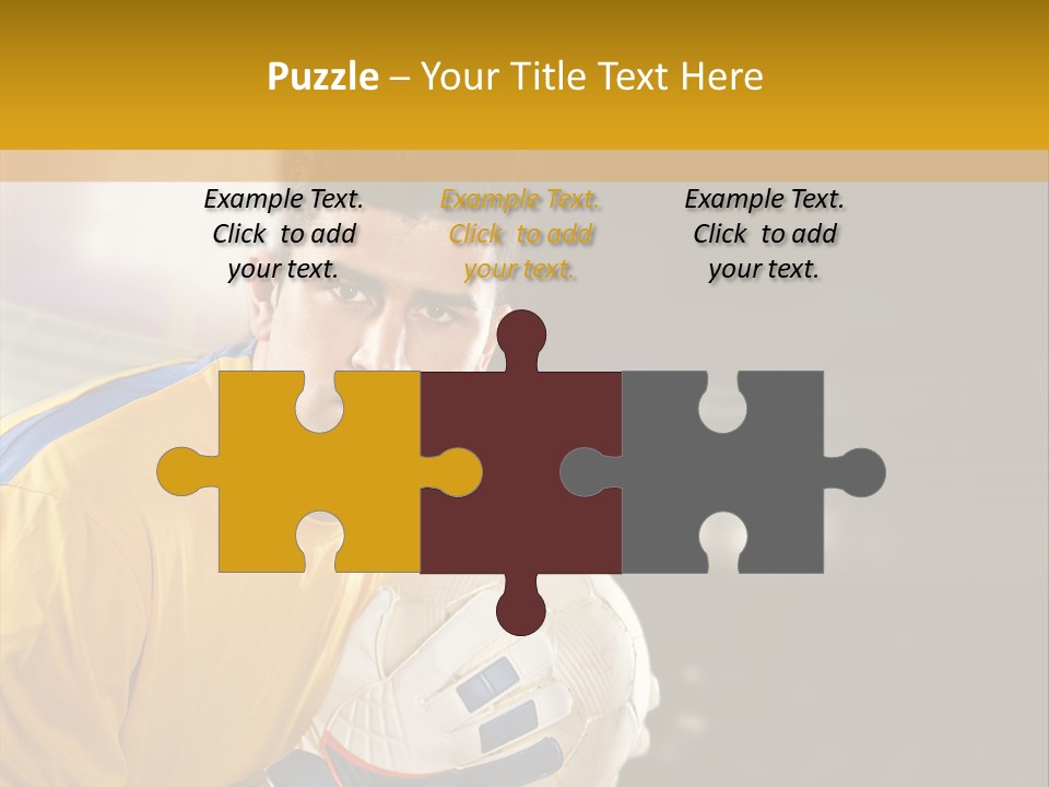 Player Soccer Foot PowerPoint Template