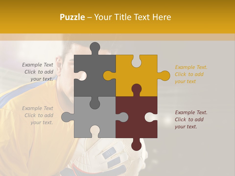 Player Soccer Foot PowerPoint Template