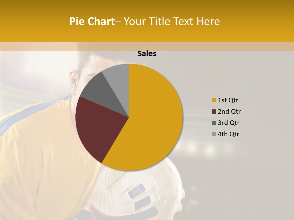 Player Soccer Foot PowerPoint Template