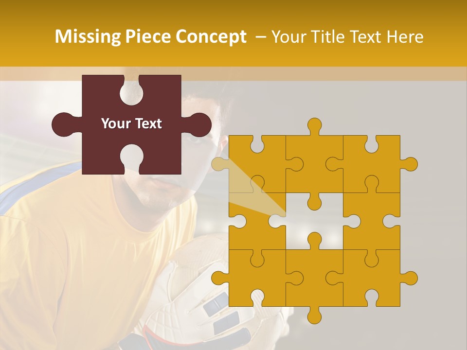 Player Soccer Foot PowerPoint Template