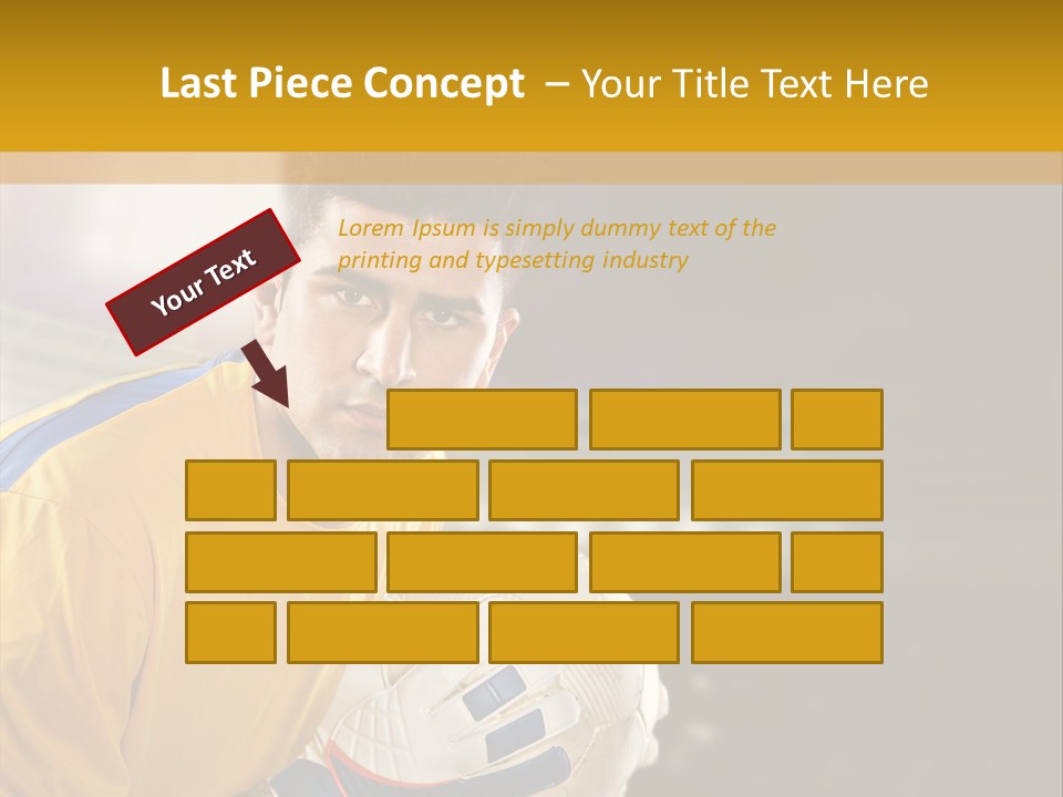 Player Soccer Foot PowerPoint Template