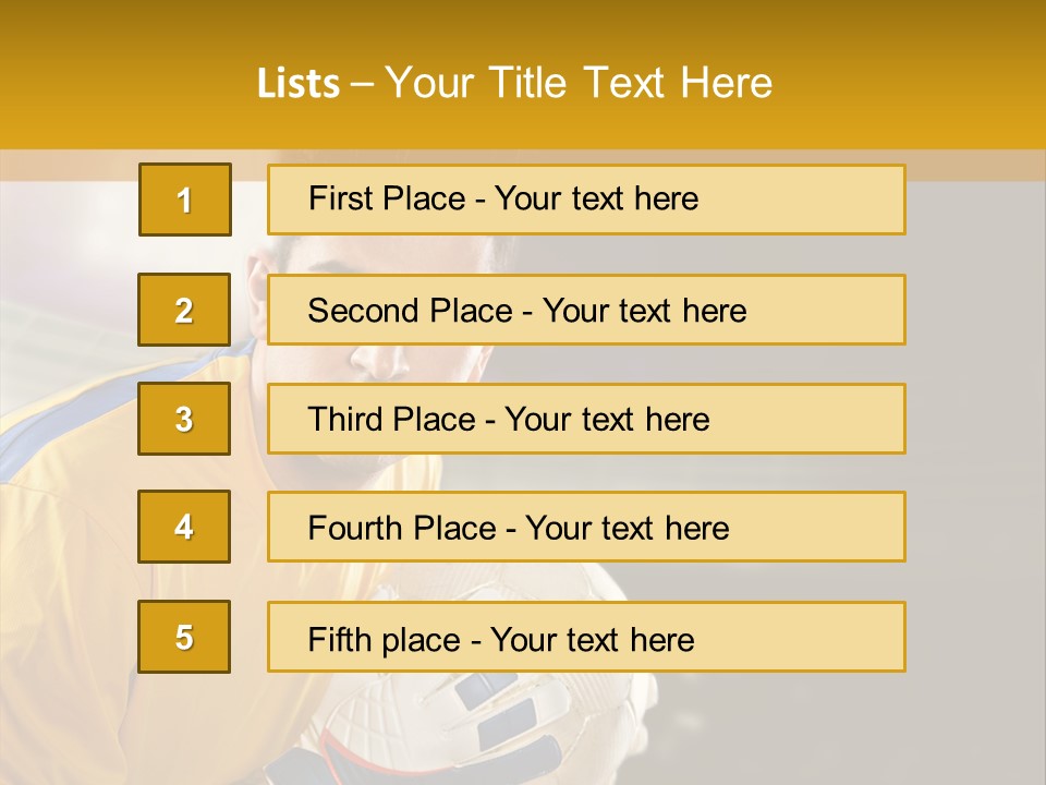 Player Soccer Foot PowerPoint Template