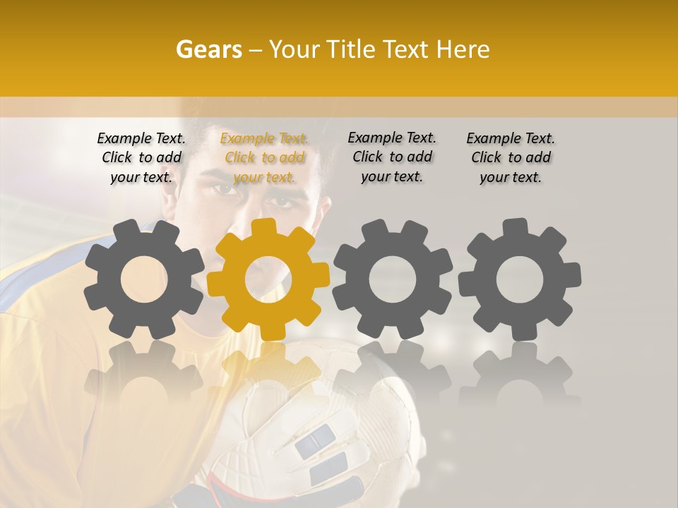 Player Soccer Foot PowerPoint Template