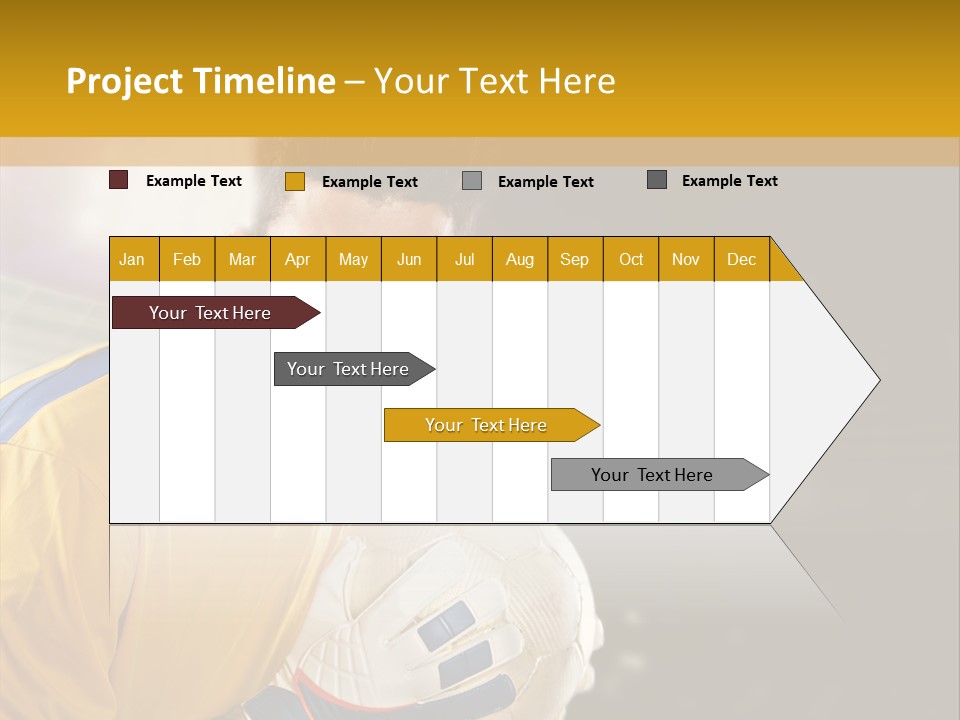 Player Soccer Foot PowerPoint Template