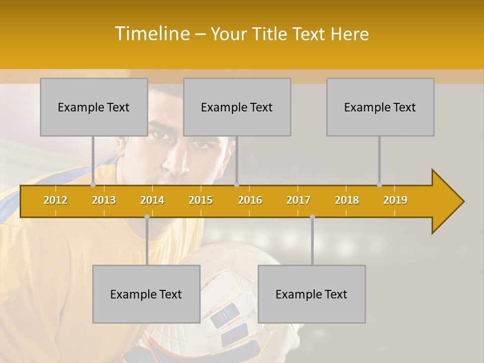 Player Soccer Foot PowerPoint Template