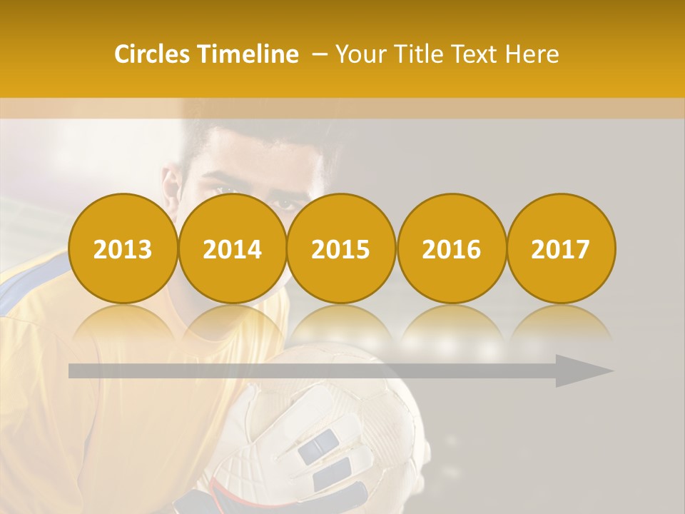 Player Soccer Foot PowerPoint Template