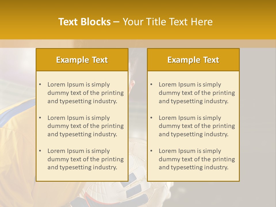 Player Soccer Foot PowerPoint Template