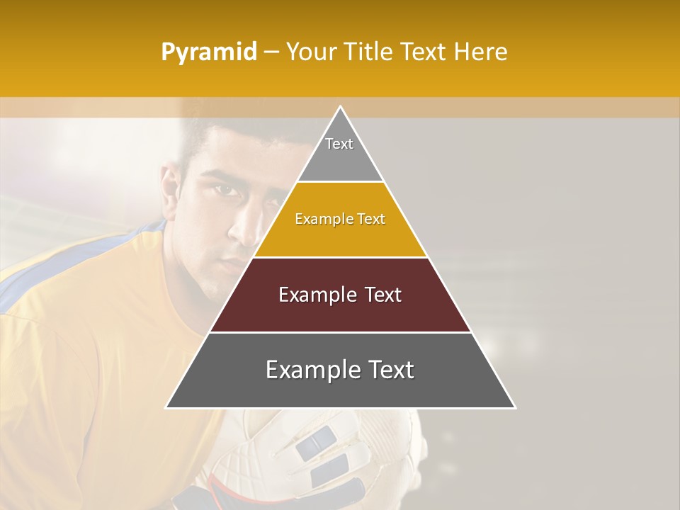 Player Soccer Foot PowerPoint Template