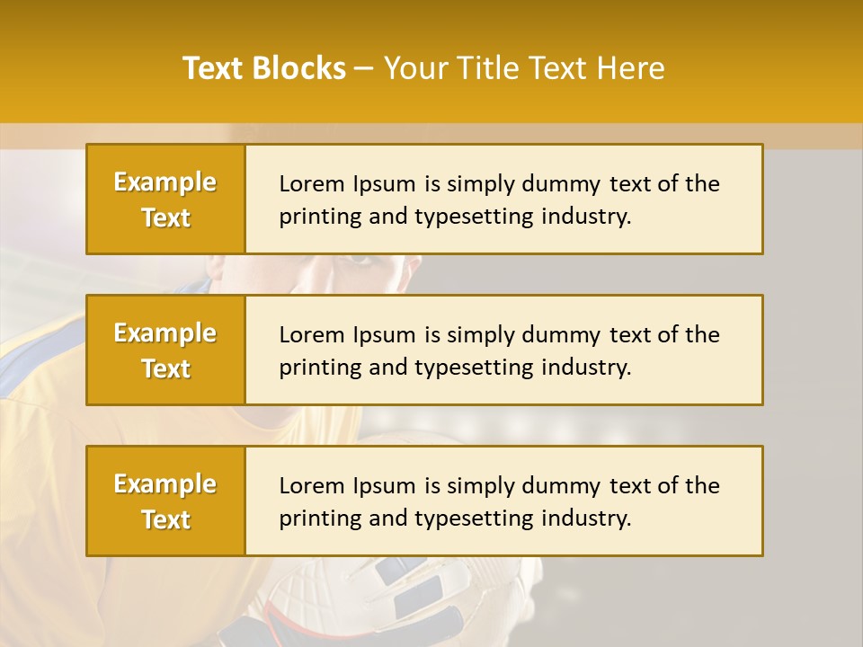 Player Soccer Foot PowerPoint Template