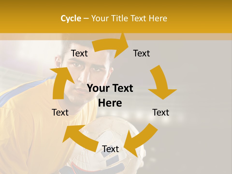 Player Soccer Foot PowerPoint Template