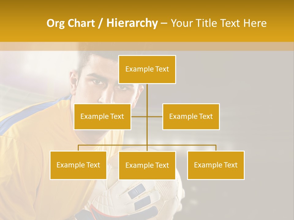 Player Soccer Foot PowerPoint Template