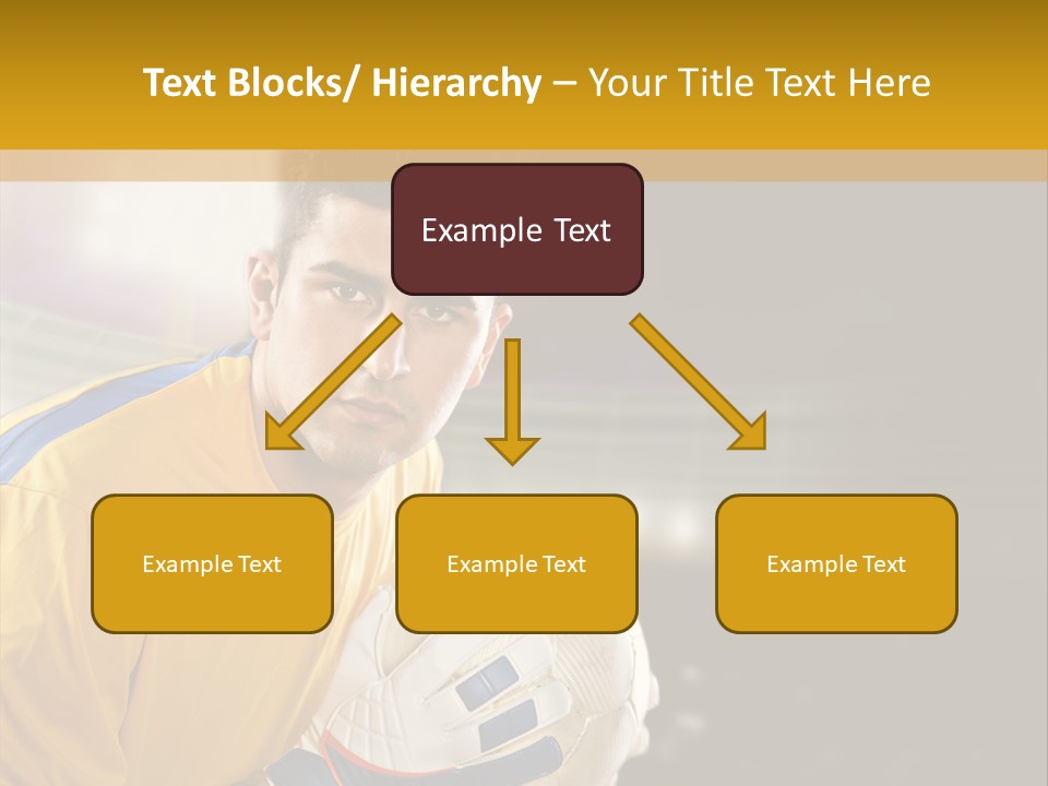 Player Soccer Foot PowerPoint Template