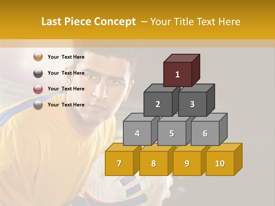Player Soccer Foot PowerPoint Template