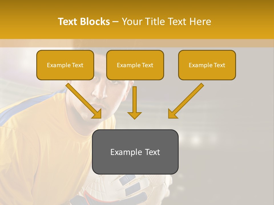 Player Soccer Foot PowerPoint Template