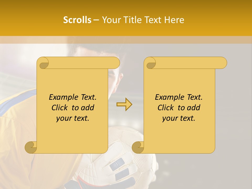 Player Soccer Foot PowerPoint Template