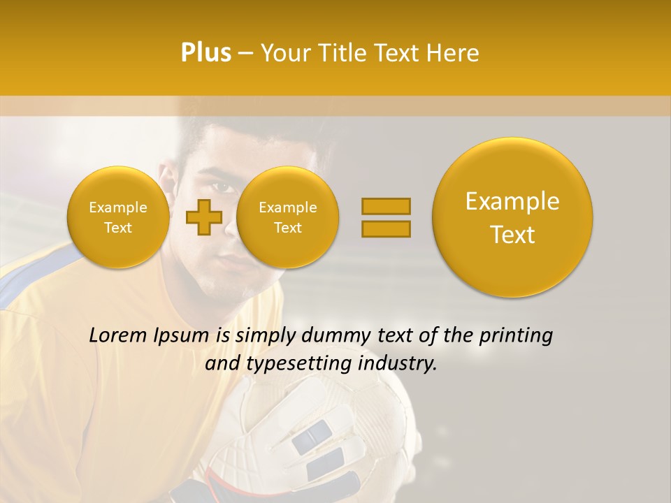 Player Soccer Foot PowerPoint Template