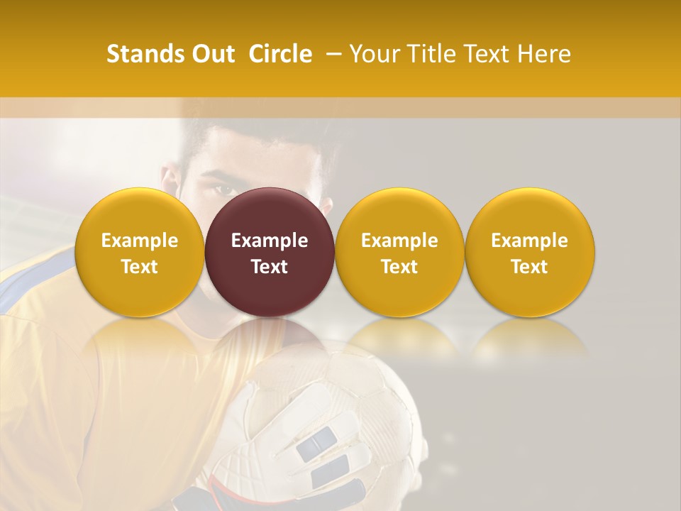 Player Soccer Foot PowerPoint Template